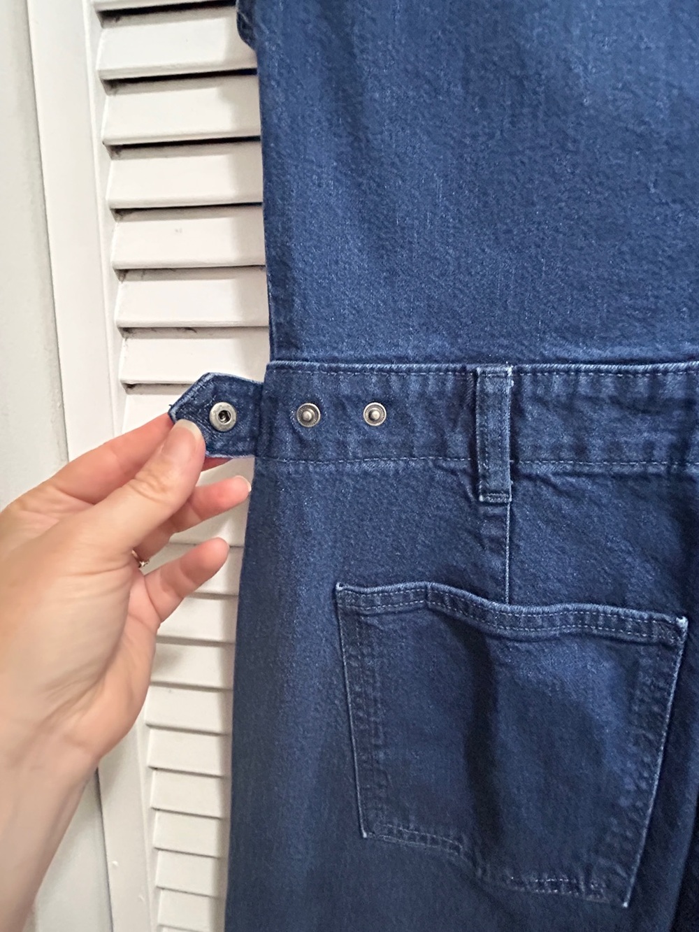 Universal Thread Denim Jumpsuit Size 6 Zip Front Utility Romper - Picture 5 of 9